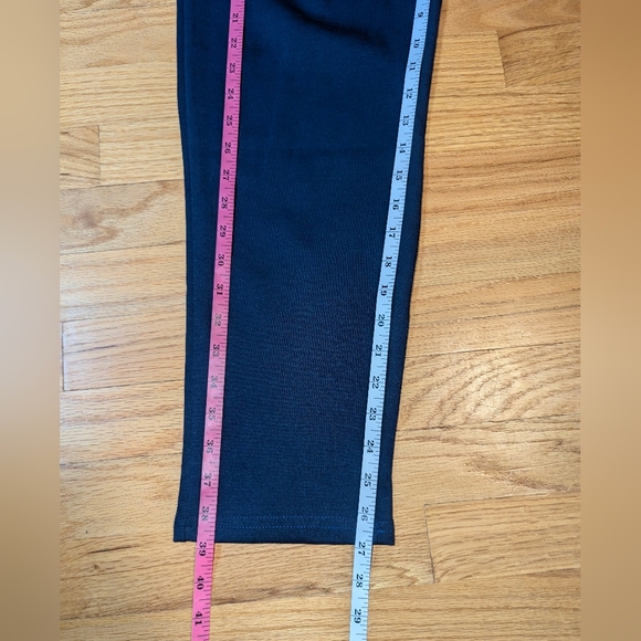 LARGE Navy Sweatpants Elastic Waist Pockets Cotton Blend - Picture 6 of 10